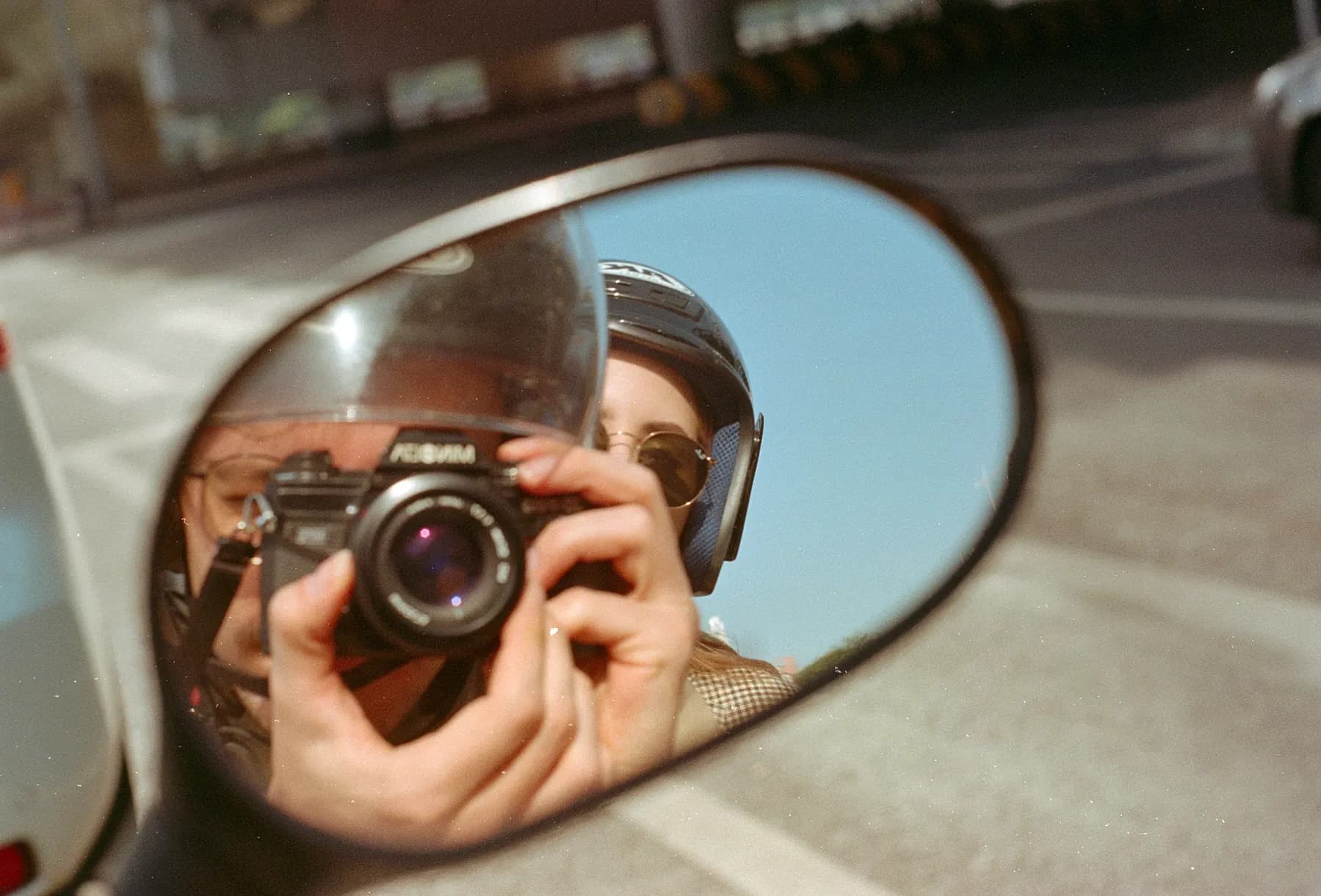 Analog camera photographed with natural light
